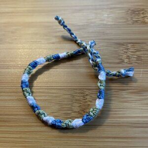 Manon Bracelet, anklet, trendy, comfortable, tie, embroidery thread, woven, gift